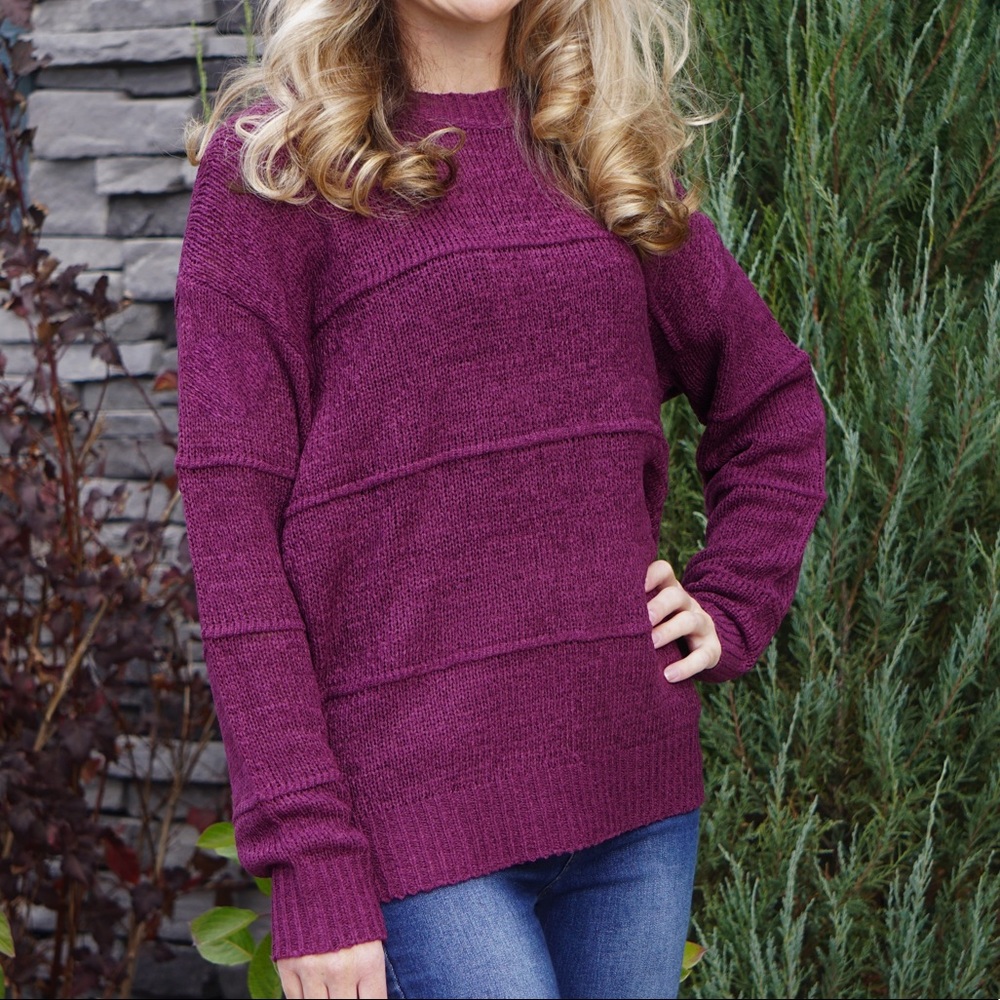 Dark Eggplant Sweater